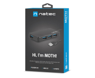 NATEC HUB USB 3.0 MOTH 4-PORTY CZARNY NHU-1342 - 1470226 - zdjęcie 3